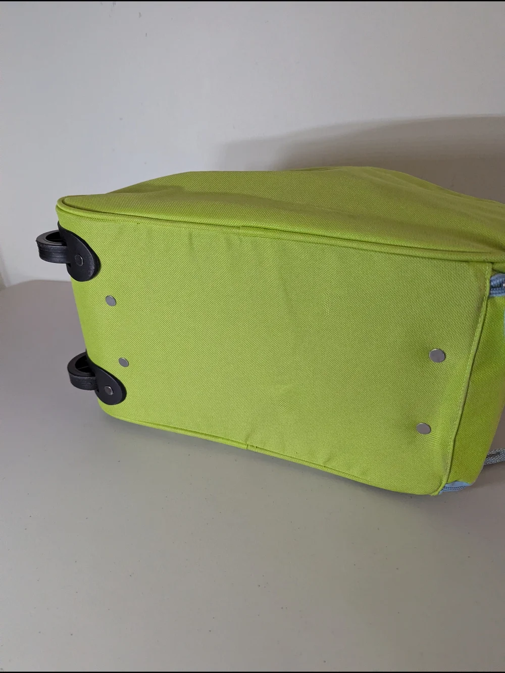 Jumping Beans Kids Rolling Duffle Bag Monkey Travel Bag Blue Green